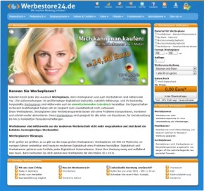 Werbeplanen bestellt man beim Werbestore24